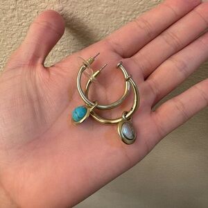 Reversible drop-hood earrings by Chico’s